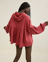 Aerie Peplum Hoodie