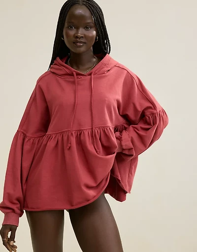 Aerie Peplum Hoodie