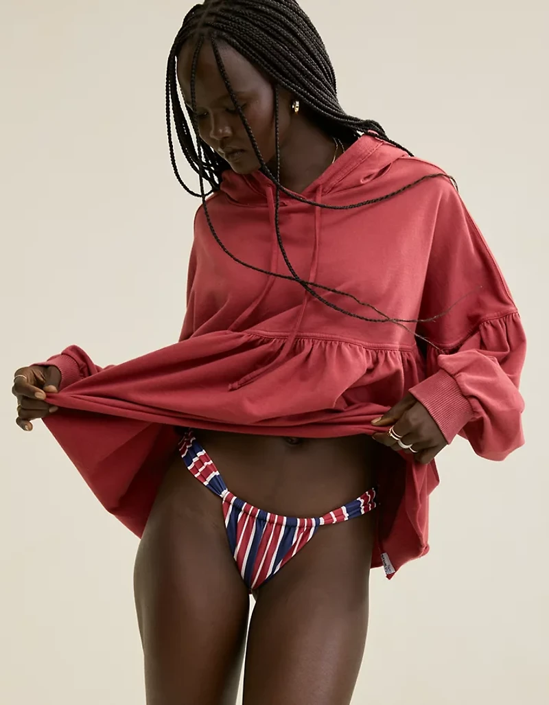 Aerie Peplum Hoodie