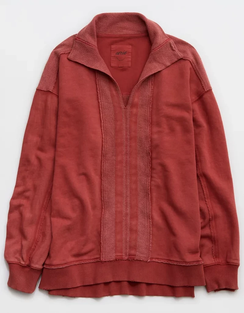 Aerie Starry Skies Open Neck Sweatshirt