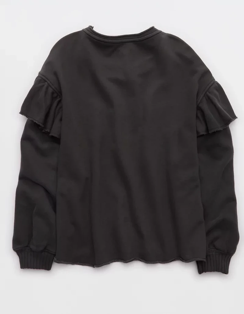 Aerie Ruffle Sleeve Sweatshirt