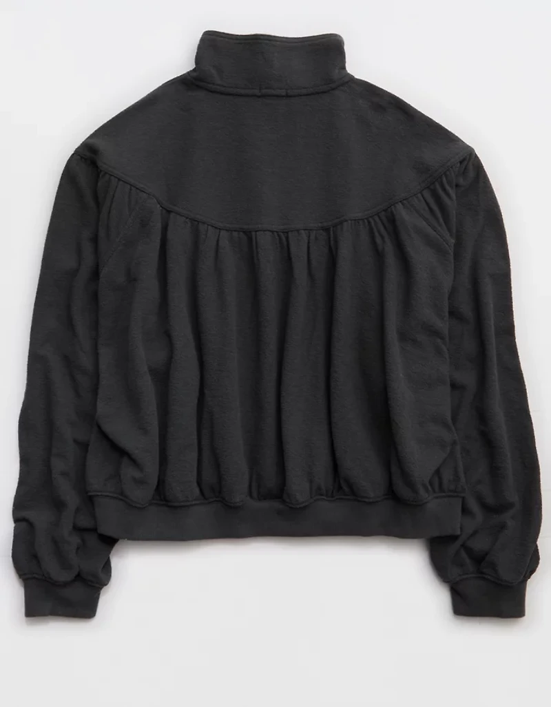 Aerie Soft Life Button Sweatshirt