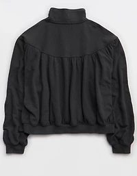 Aerie Soft Life Button Sweatshirt