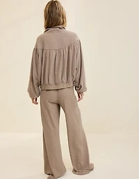 Aerie Soft Life Button Sweatshirt