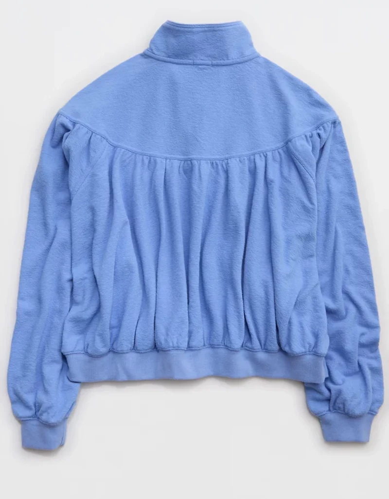 Aerie Soft Life Button Sweatshirt