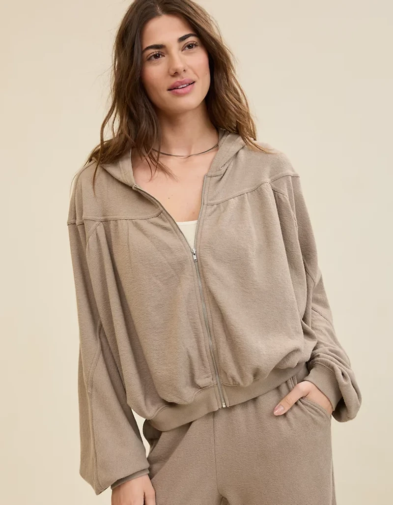Aerie Soft Life Full Zip Sweatshirt