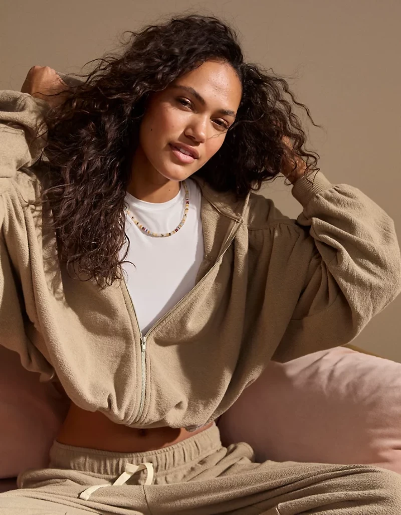 Aerie Soft Life Full Zip Sweatshirt