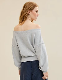 Aerie Off The Shoulder Sweatshirt