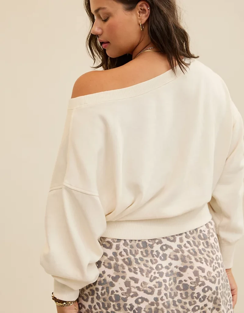 Aerie Off The Shoulder Sweatshirt