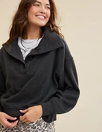 Aerie Best Button Sweatshirt