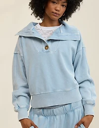 Aerie Best Button Sweatshirt