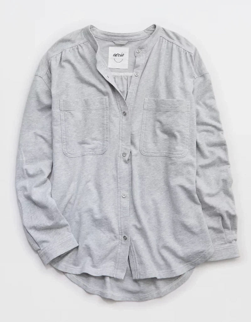 Aerie MagnaReady Adaptive Roll With It Fleece Shirt