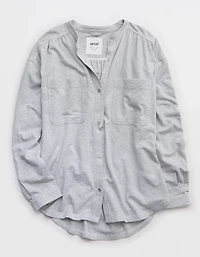 Aerie MagnaReady Adaptive Roll With It Fleece Shirt