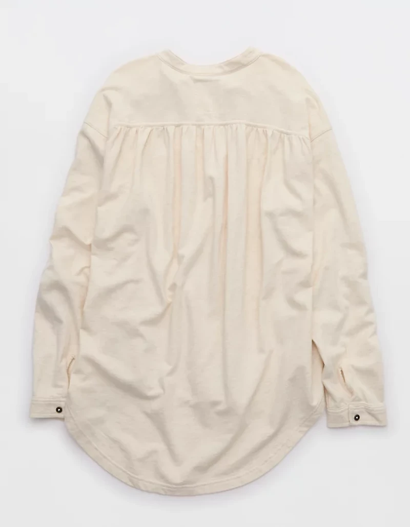 Aerie MagnaReady Adaptive Roll With It Fleece Shirt