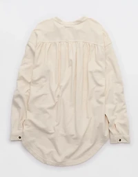 Aerie MagnaReady Adaptive Roll With It Fleece Shirt