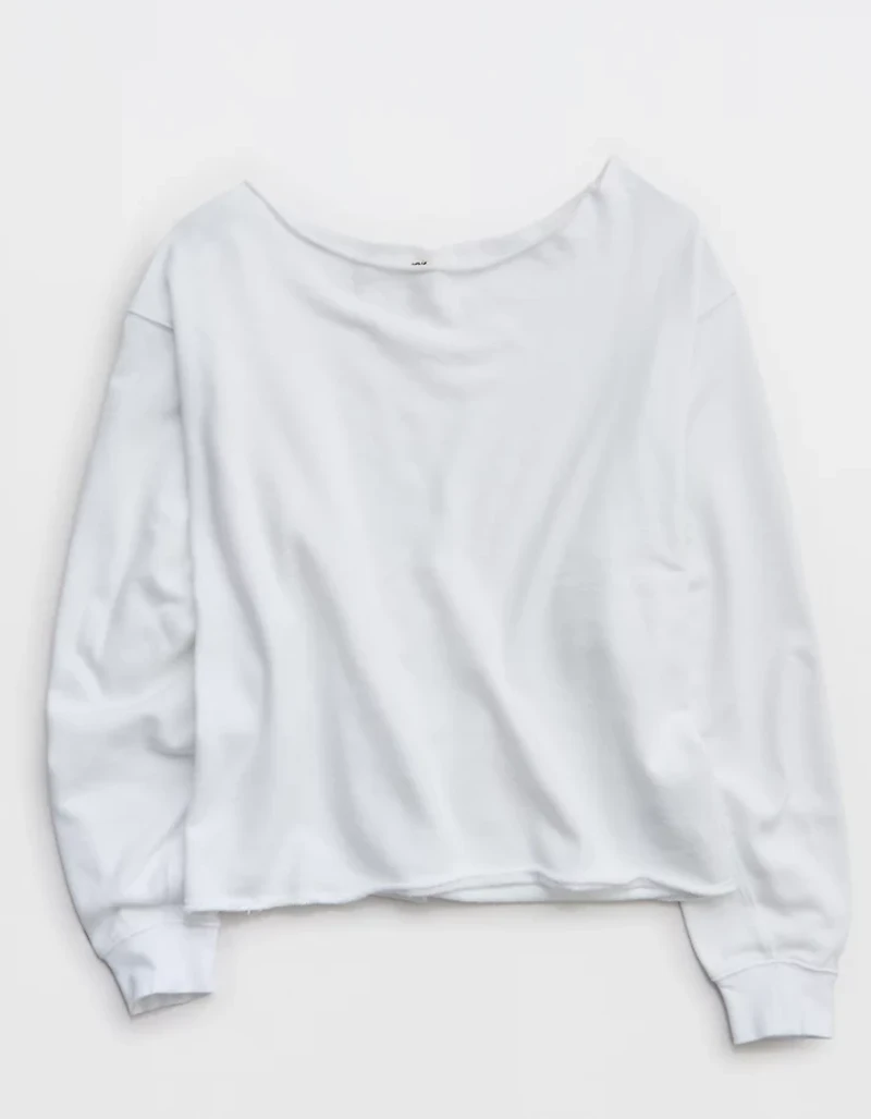 Aerie Alumni Off The Shoulder Sweatshirt