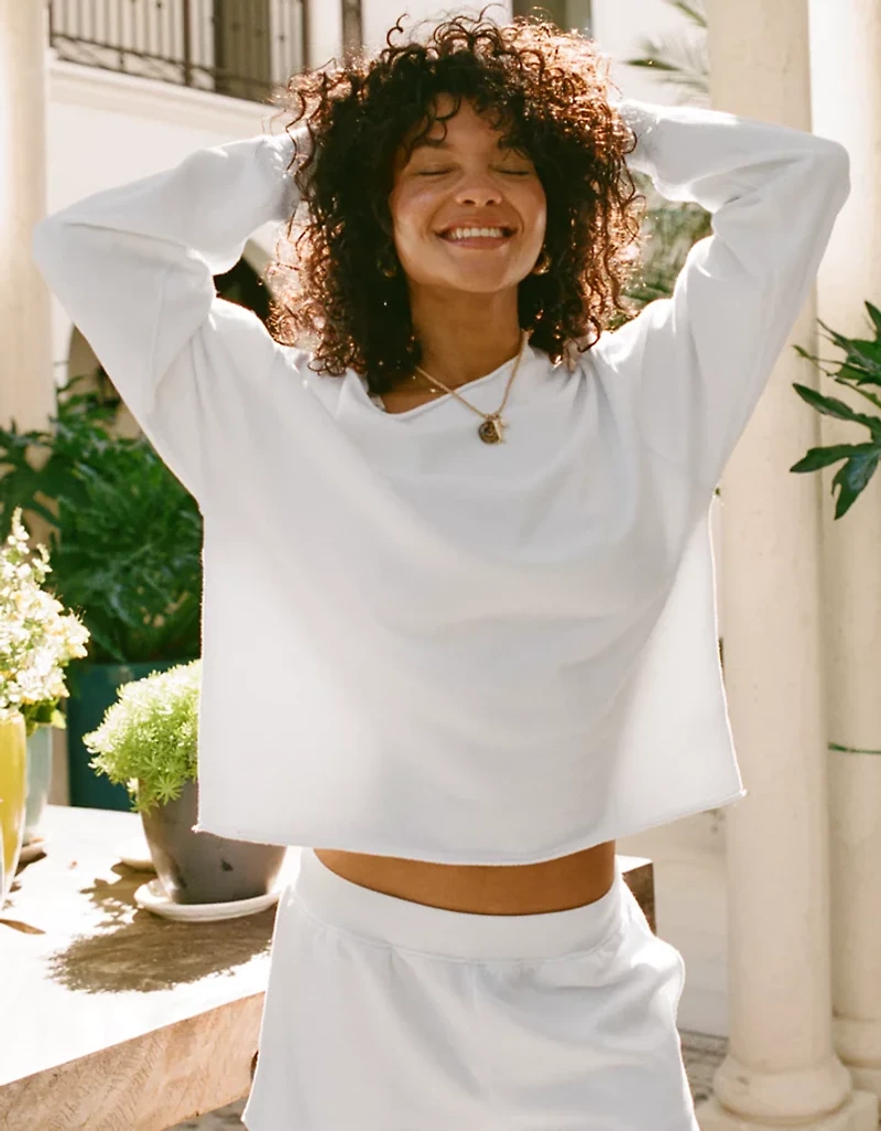 Aerie Alumni Off The Shoulder Sweatshirt