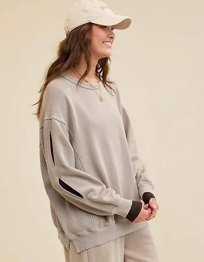 Aerie Très Chic Keyhole Sweatshirt