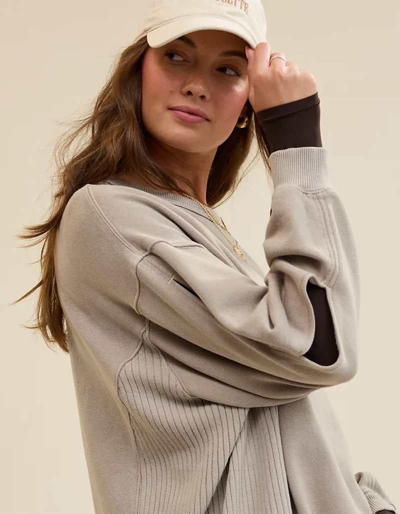 Aerie Très Chic Keyhole Sweatshirt