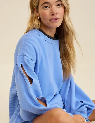 Aerie Très Chic Keyhole Sweatshirt