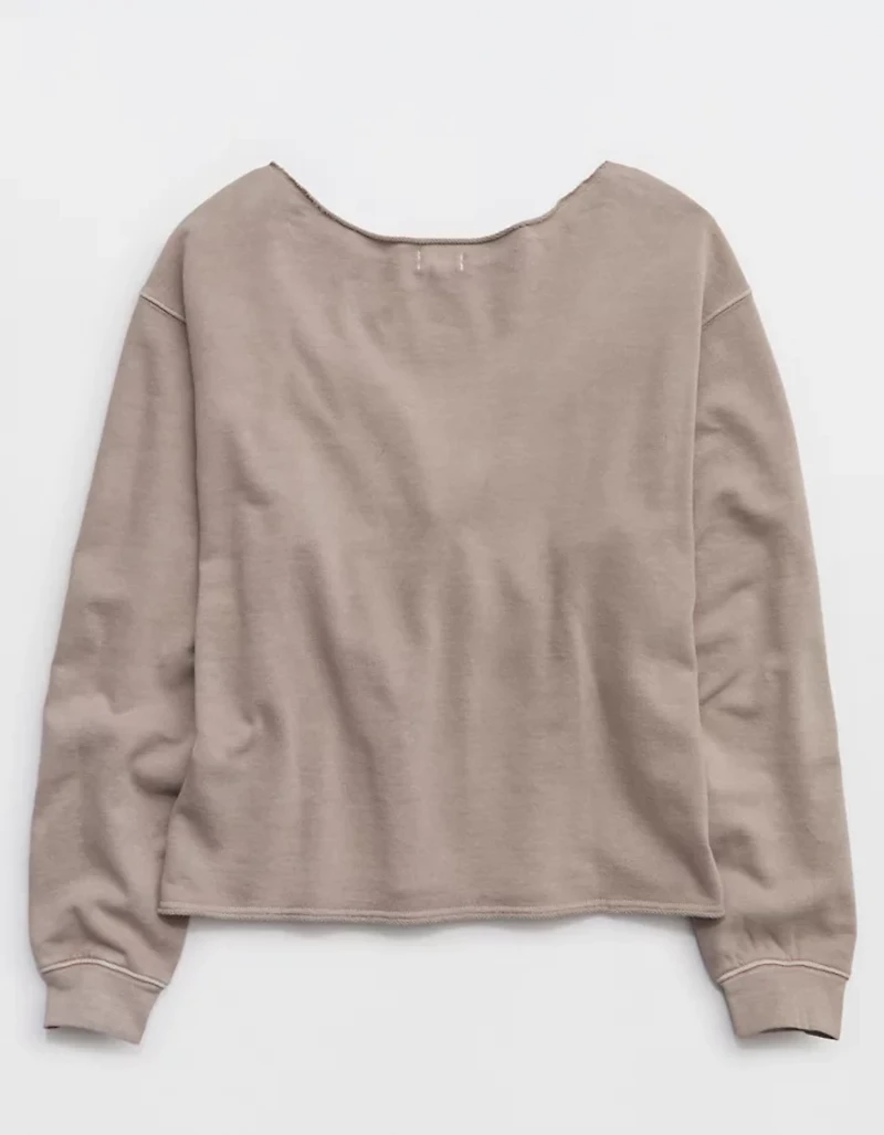 Aerie Alumni Off The Shoulder Sweatshirt