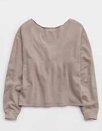 Aerie Alumni Off The Shoulder Sweatshirt