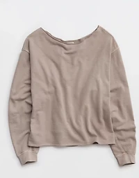 Aerie Alumni Off The Shoulder Sweatshirt