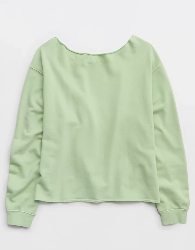 Aerie Alumni Off The Shoulder Sweatshirt
