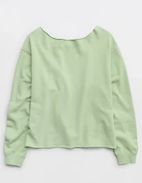 Aerie Alumni Off The Shoulder Sweatshirt
