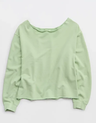 Aerie Alumni Off The Shoulder Sweatshirt