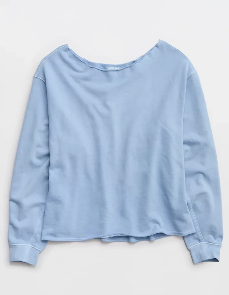 Aerie Alumni Off The Shoulder Sweatshirt