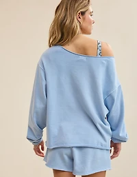 Aerie Alumni Off The Shoulder Sweatshirt
