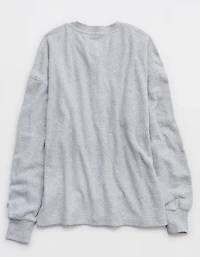 Aerie Sherpa Henley Sweatshirt