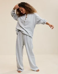 Aerie Sherpa Henley Sweatshirt