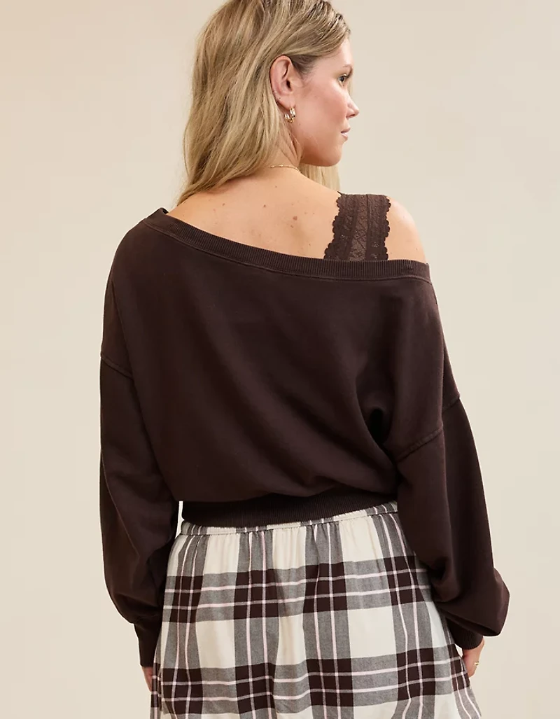 Aerie Off The Shoulder Sweatshirt
