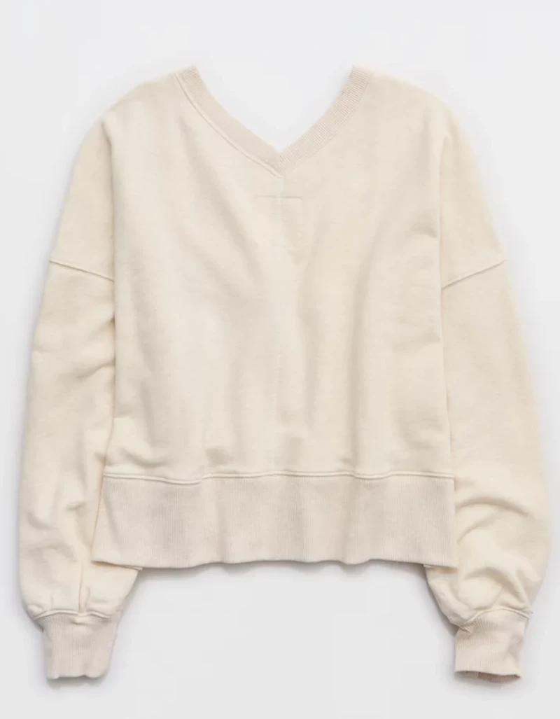 Aerie Go-To V Neck Sweatshirt
