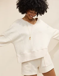 Aerie Go-To V Neck Sweatshirt