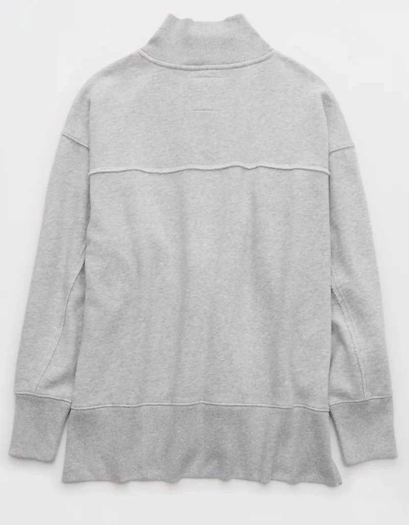 Aerie Vintage Popover Polo Sweatshirt