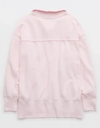 Aerie Vintage Popover Polo Sweatshirt