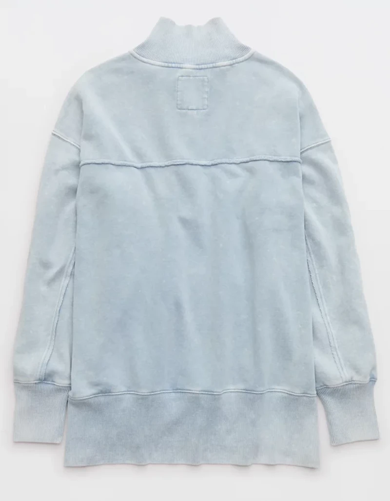 Aerie Vintage Popover Polo Sweatshirt