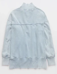 Aerie Vintage Popover Polo Sweatshirt