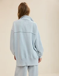 Aerie Vintage Popover Polo Sweatshirt