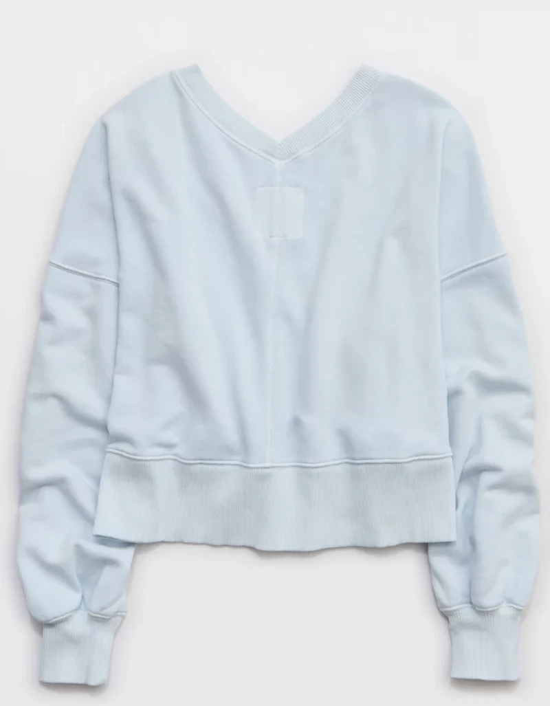 Aerie Go-To V Neck Sweatshirt