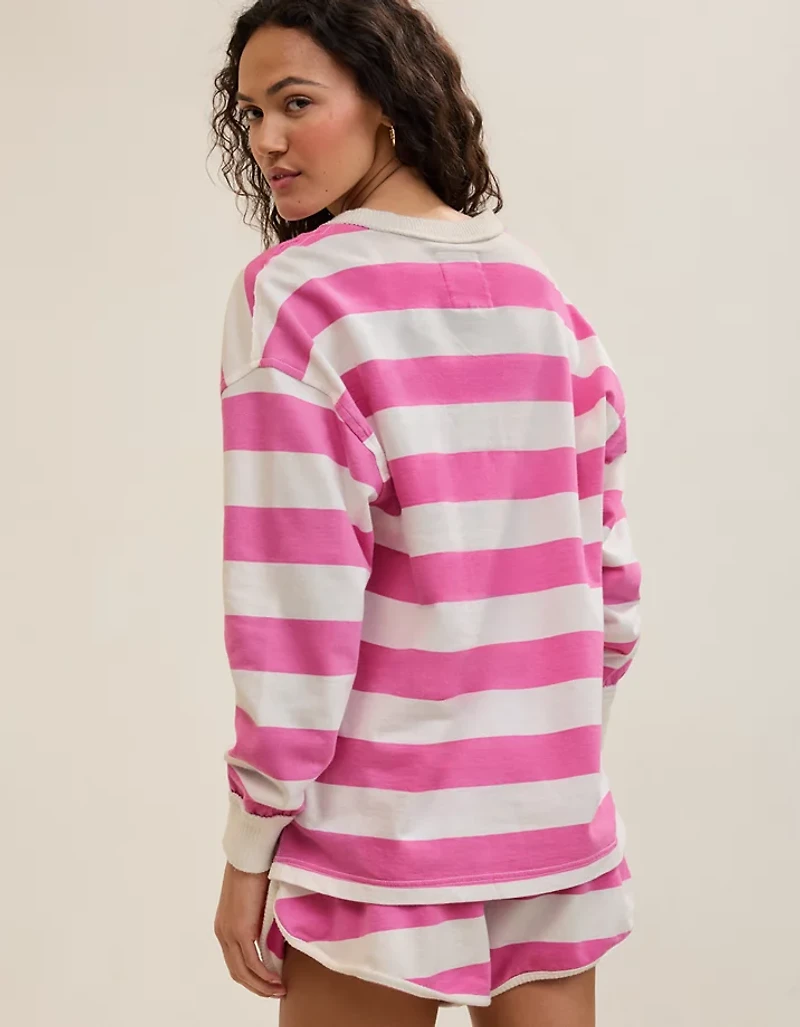 Aerie Poolside Terry Henley Sweatshirt