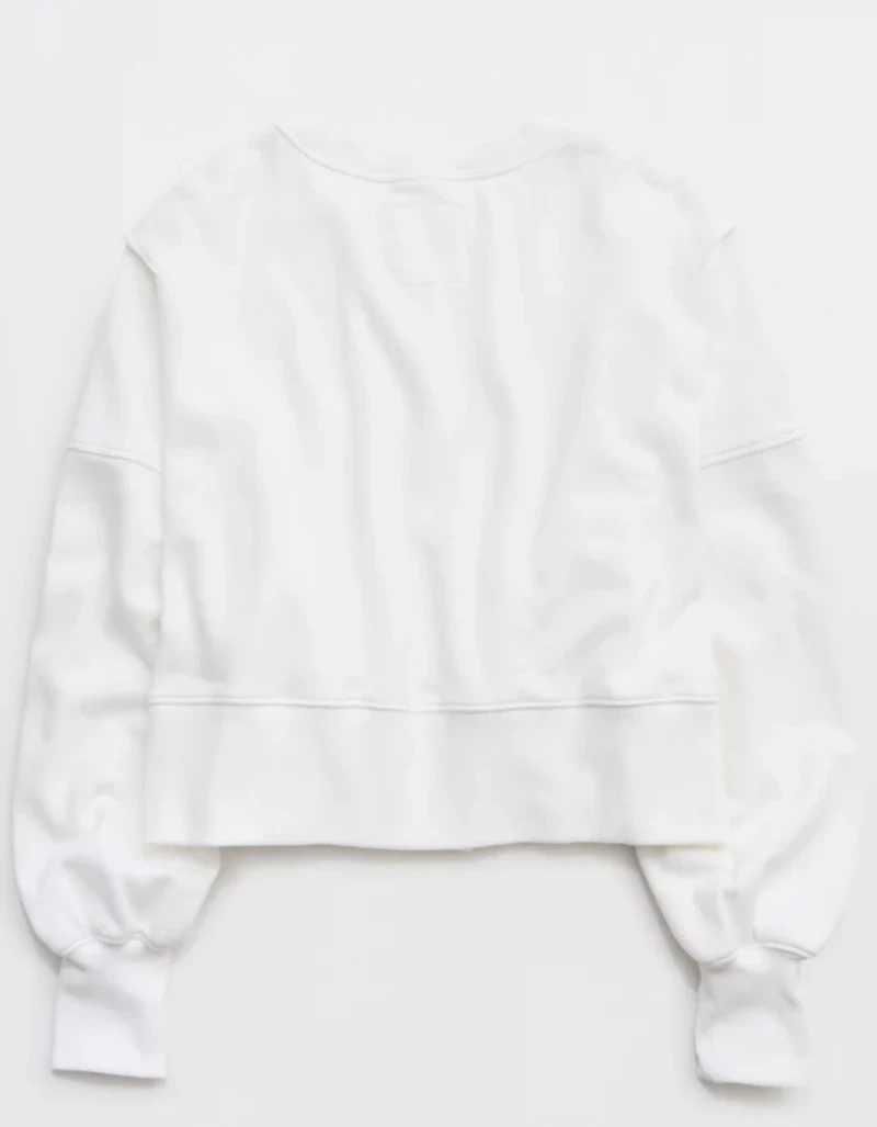 Aerie Classic Crew Textured Sweatshirt