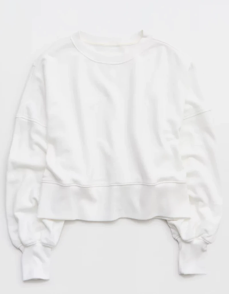 Aerie Classic Crew Textured Sweatshirt