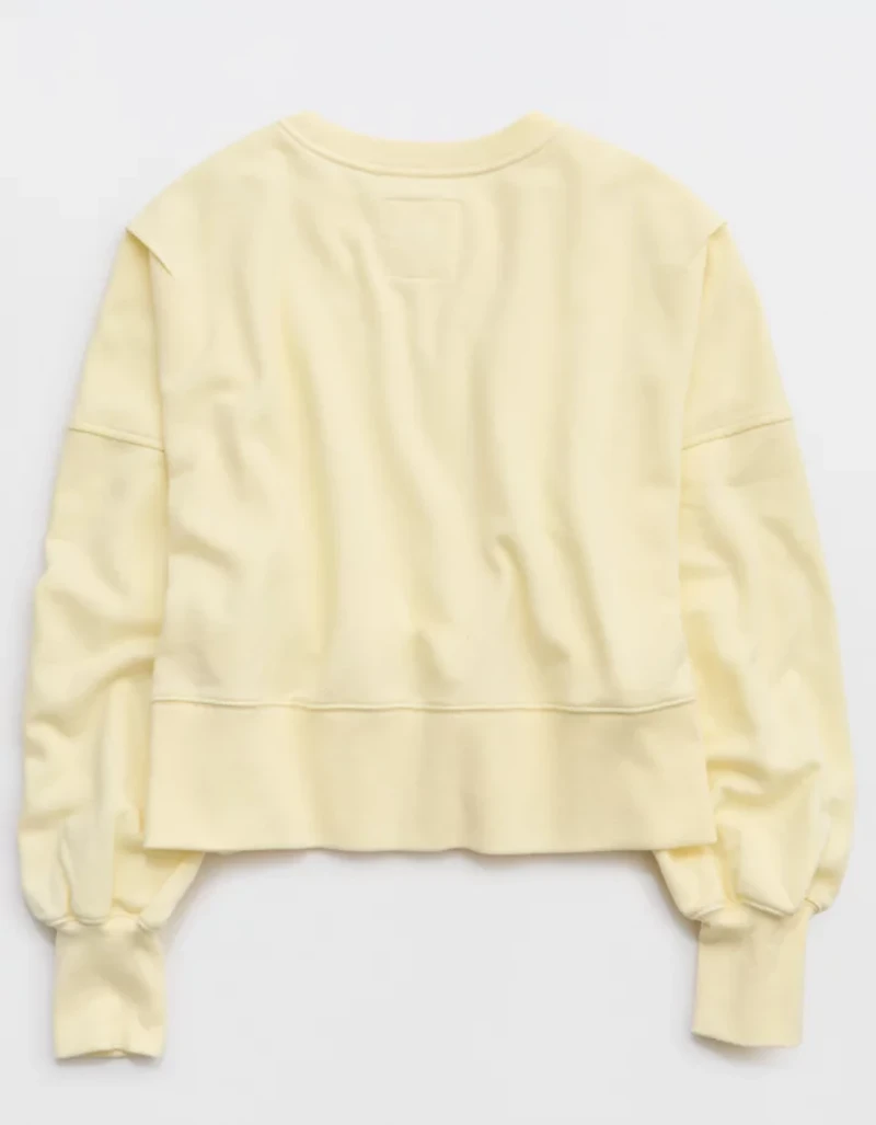 Aerie Classic Crew Textured Sweatshirt
