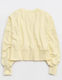 Aerie Classic Crew Textured Sweatshirt