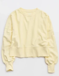 Aerie Classic Crew Textured Sweatshirt
