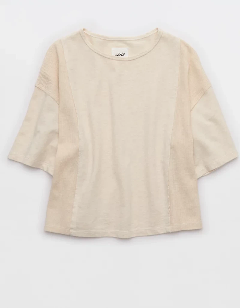 Aerie Unwind Waffle T-Shirt